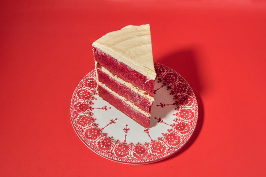 Classic Red Velvet Cake Slice